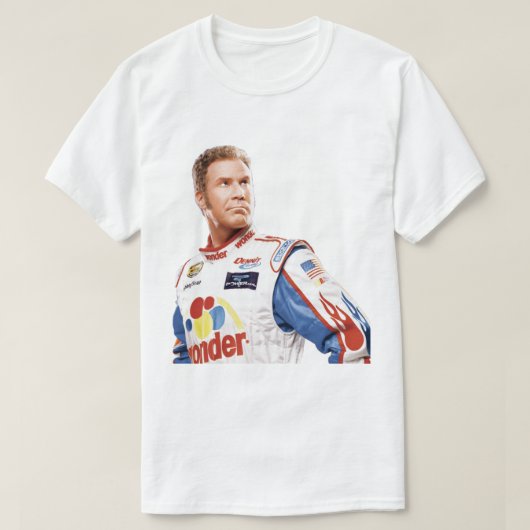 Will Ferrell Talladega Nights Ricky Bobby T-shirt (Design voorkant)