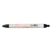 Will Fly for Food Pen (zwarte inkt) (Voorkant)