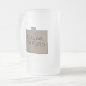 Will GM voor voedsel Matglas Bierpul (Voorkant links)