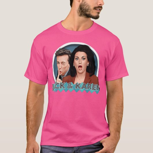 Will Grace - Jack en Karen T-shirt (Voorkant)