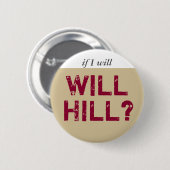 Will Hill gray plum Ronde Button 5,7 Cm (Voorkant /achterkant)