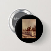 Will is skiën ronde button 5,7 cm (Voorkant /achterkant)