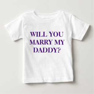 "WILL JE MIJN DADDY MARRY" - Kind's T-Shirt