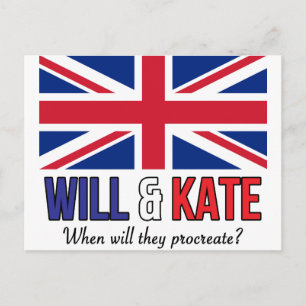 Will & Kate Briefkaart