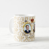 Will+Kate bruiloft, dij achtergrondkleur! Koffiemok (Voorkant links)