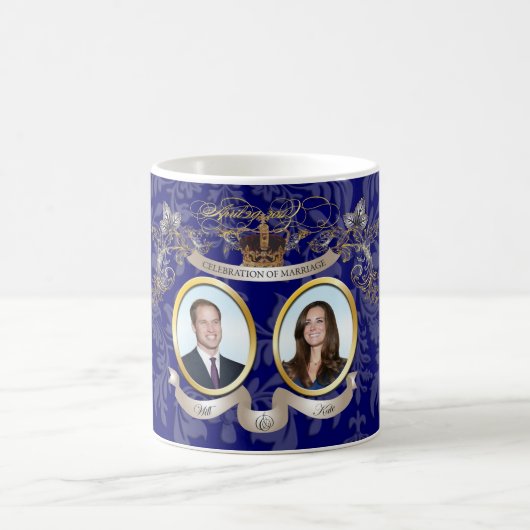 Will+Kate bruiloft memorabilia mokken (Center)