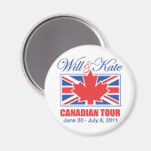 WILL & KATE CANADIAN TOUR MAGNEET (Voorkant / Achterkant)