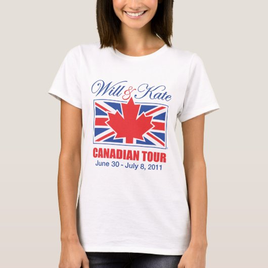 WILL & KATE CANADIAN TOUR T-SHIRT (Voorkant)