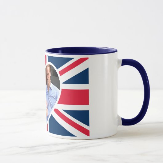 Will, Kate, Prince George - Britse vlag Mok (Rechts)