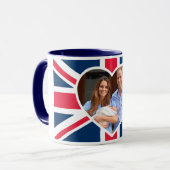 Will, Kate, Prince George - Britse vlag Mok (Voorkant links)