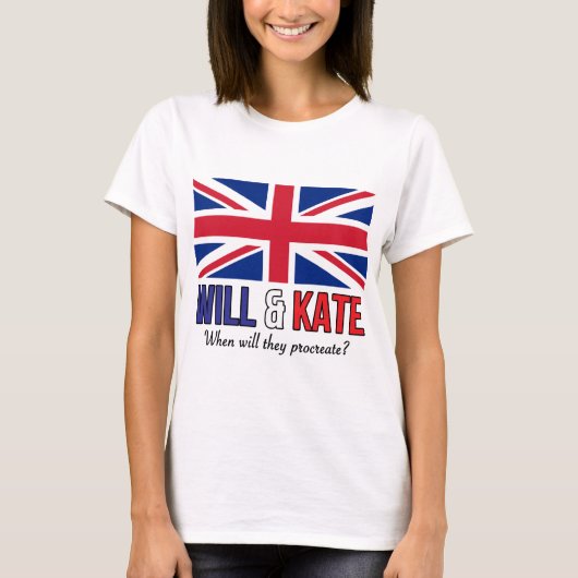 Will & Kate T-shirt (Voorkant)