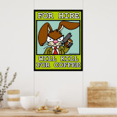 Will Kill voor Coffee Poster (Keuken)