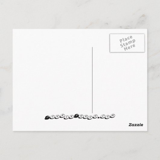 Will Kiss for Coffee Gift Original Design Java Fun Briefkaart (Achterkant)