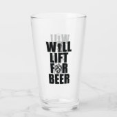 Will Lift voor bier Glas (Achterkant)