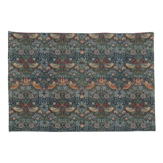 Will Morris Reversible Pimpernel Strawberry Thief Kussensloop (Achterkant-Rechts)