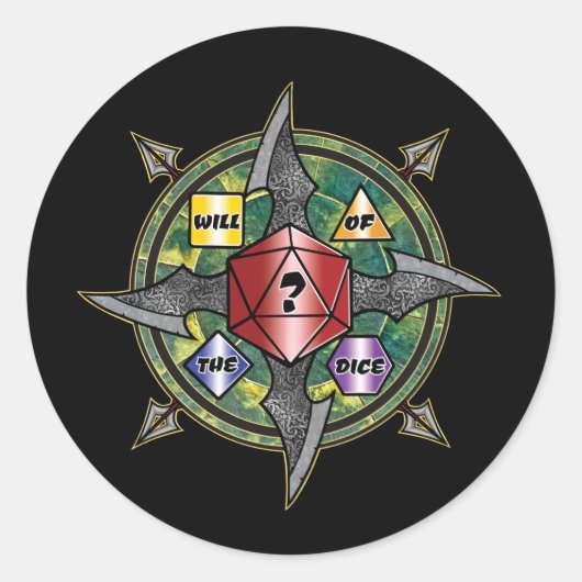 Will of the Dice sticker (Voorkant)