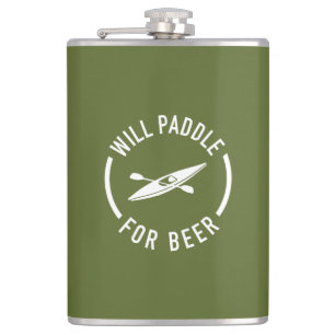 Will Paddle for beer Heupfles