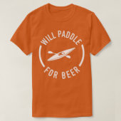 Will Paddle for beer T-shirt (Design voorkant)