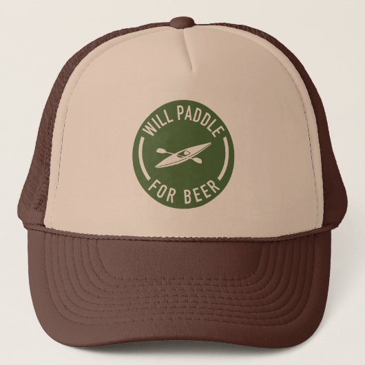 Will Paddle for beer Trucker Pet (Voorkant)