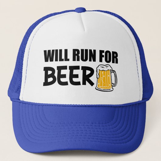 Will rent voor Beer grappig Trucker Pet (Voorkant)