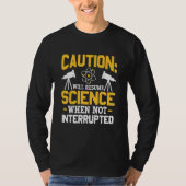 Will Resume Science When Not Interrupted DNA Repli T-shirt (Voorkant)