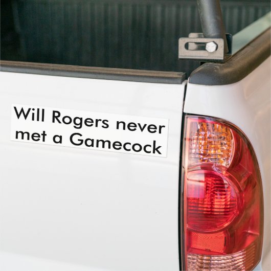 Will Rogers Bumpersticker (Op Truck)