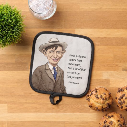 Will Rogers citeert Pot Holders Pannenlap (Top down)
