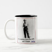 "Will Rogers - Grondwet" Tweekleurige Koffiemok (Links)