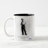 "Will Rogers - Humorist" Tweekleurige Koffiemok (Links)