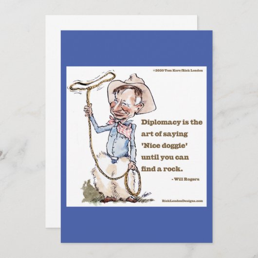 Will Rogers & Quote (Voorkant / Achterkant)