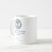 Will Rogers Quote (Dood & Belastingen) Koffiemok (Voorkant links)