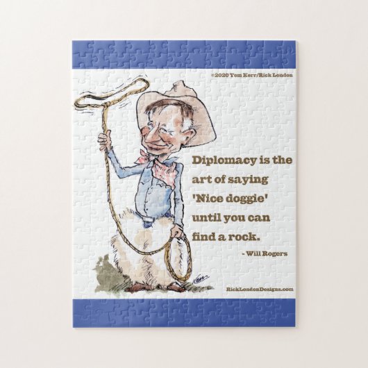 Will Rogers & Quote Legpuzzel (Verticaal)