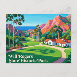 Will Rogers State Historic Park Californië Briefkaart