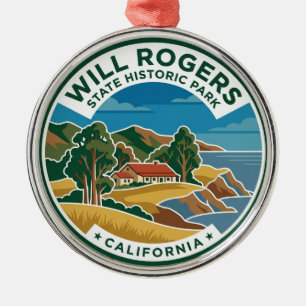 Will Rogers State Historic Park Californië Metalen Ornament