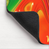 WILL ~ Rood groen en geel ontwerp Muismat (Hoek)