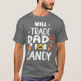 Will ruilt pap voor Snoep grappige halloween  T-shirt