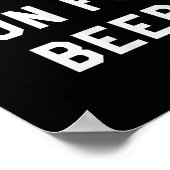 Will Run For Beer Funny Motivational Running Tee  Poster (Hoek)