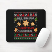 Will Run For Christmas Cookies Gingerbread Lover U Muismat (Met muis)