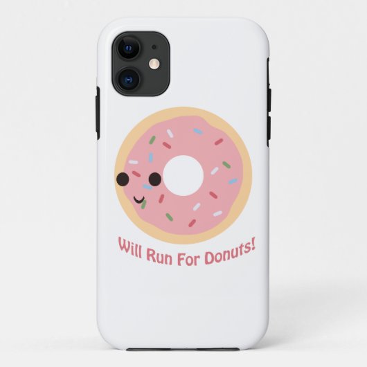 Will run for Donuts Case-Mate iPhone Case (Achterkant)