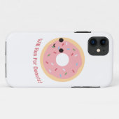 Will run for Donuts Case-Mate iPhone Case (Achterkant (horizontaal))