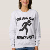 WILL RUN VOOR FRIET, Grappige T-shirts (Voorkant)