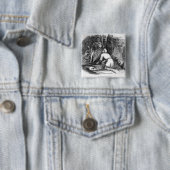 Will Scarlet doodt een Buck Vierkante Button 5,1 Cm (In situ)