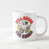 Will Spook voor Schoenen Retro Ghost Halloween Grote Koffiekop (Rechts)