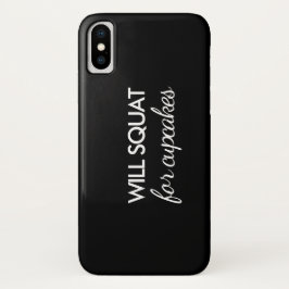 Will Squat for Cupcakes iPhone Case