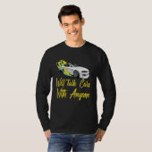 Will Talk Cars With Anyone, Automobile Funny Desig T-shirt (Voorkant volledig)