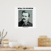 Will to Power (Friedrich Nietzsche) Poster (Keuken)