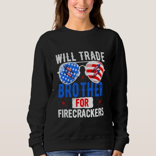 Will Trade Brother voor Firecrackers 4 juli Fi Trui (Voorkant)