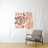 Will Trade Brother voor taart kabouters Thanksgivi Wandkleed (In Situ (horizontaal))