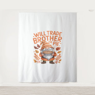Will Trade Brother voor taart kabouters Thanksgivi Wandkleed