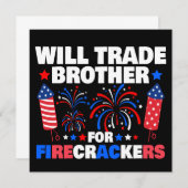 Will Trade Brother voor voetzoekers 4 juli Kaart (Voorkant / Achterkant)
